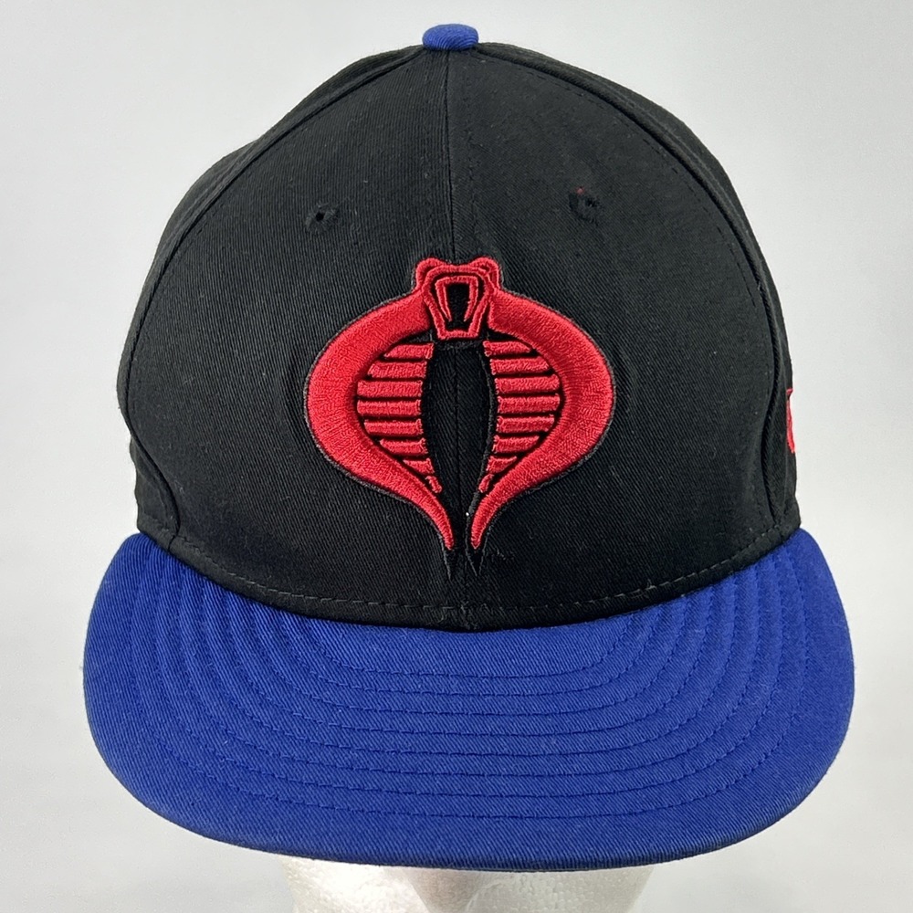 New Era 9FIFTY G.I. Joe Cobra Logo Hat Cap Snap Back Royal Blue Black Red Sewn
